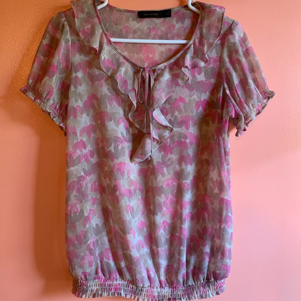 The Limited-Sheer pullover blouse
